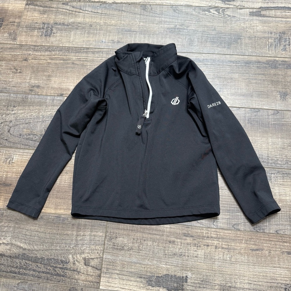 Dare2b Black 1/4 Zipper Fleece Pullover Age 3-4 Years